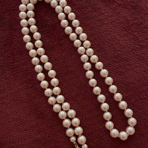 Necklace with Faux Pearls